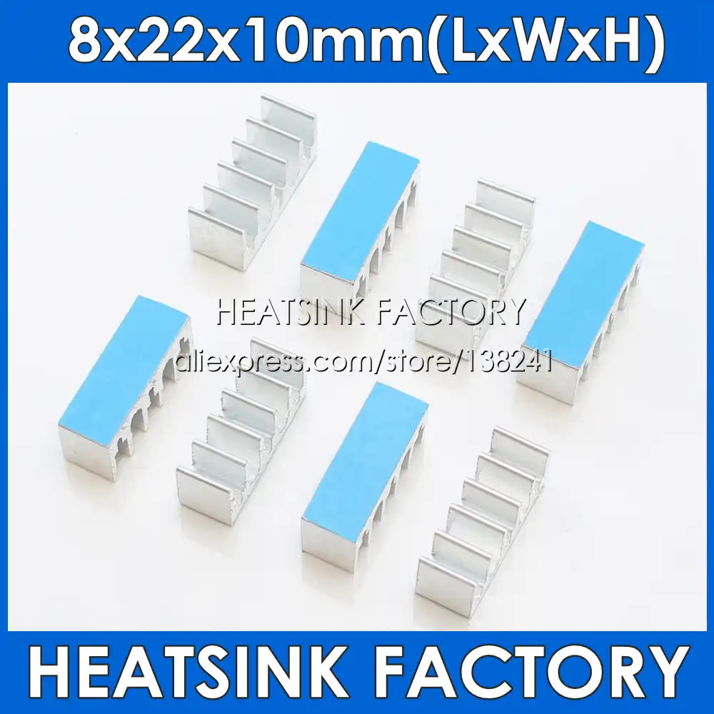 5PCS Computer Cooler Radiator Aluminum Heatsink Heat Sink for Electronic Chip Heat Dissipation Cooling Pads