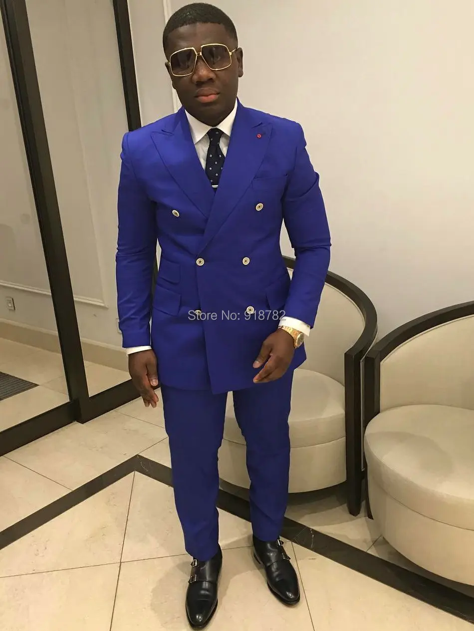 Royal Blue Double Breasted Suit Slim Fit Suits Men 2019 Designers Formal Men Suits For Wedding Dress Groom Suit Groomsman Tuxedo
Royal Blue Double Breasted Suit Slim Fit Suits Men 2019 Designers Formal Men Suits For Wedding Dress Groom Suit Groomsman Tuxedo