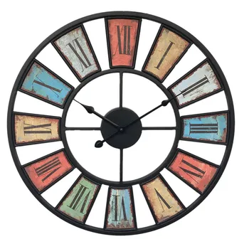 2019 New Arrival 50cm Retro Fashionable Iron Mute Wall Clock Needle hanging for Home office Room Decor - Colorful Rome Numerals
2019 New Arrival 50cm Retro Fashionable Iron Mute Wall Clock Needle hanging for Home office Room Decor - Colorful Rome Numerals