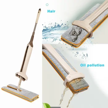 Floor Cleaning Tool For Living Room Kitchen Self-Wringing Double Sided Flat Mop Non Hand Telescopic Comfortable Handle Mop
Floor Cleaning Tool For Living Room Kitchen Self-Wringing Double Sided Flat Mop Non Hand Telescopic Comfortable Handle Mop
