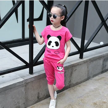 Summer Kids Sets New Girls Short Sleeve T Shirt +short Pants Set Stretch Pants Two-piece Set Sports Red Pink Purple 2-8 Ages
Summer Kids Sets New Girls Short Sleeve T Shirt +short Pants Set Stretch Pants Two-piece Set Sports Red Pink Purple 2-8 Ages