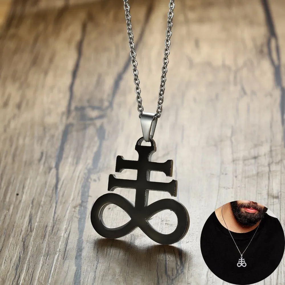 Cool Leviathan Cross Sulphur Pendant Necklace Stainless Steel Church of Satan Satanic Inverted Crucifix Male Jewelry
Cool Leviathan Cross Sulphur Pendant Necklace Stainless Steel Church of Satan Satanic Inverted Crucifix Male Jewelry