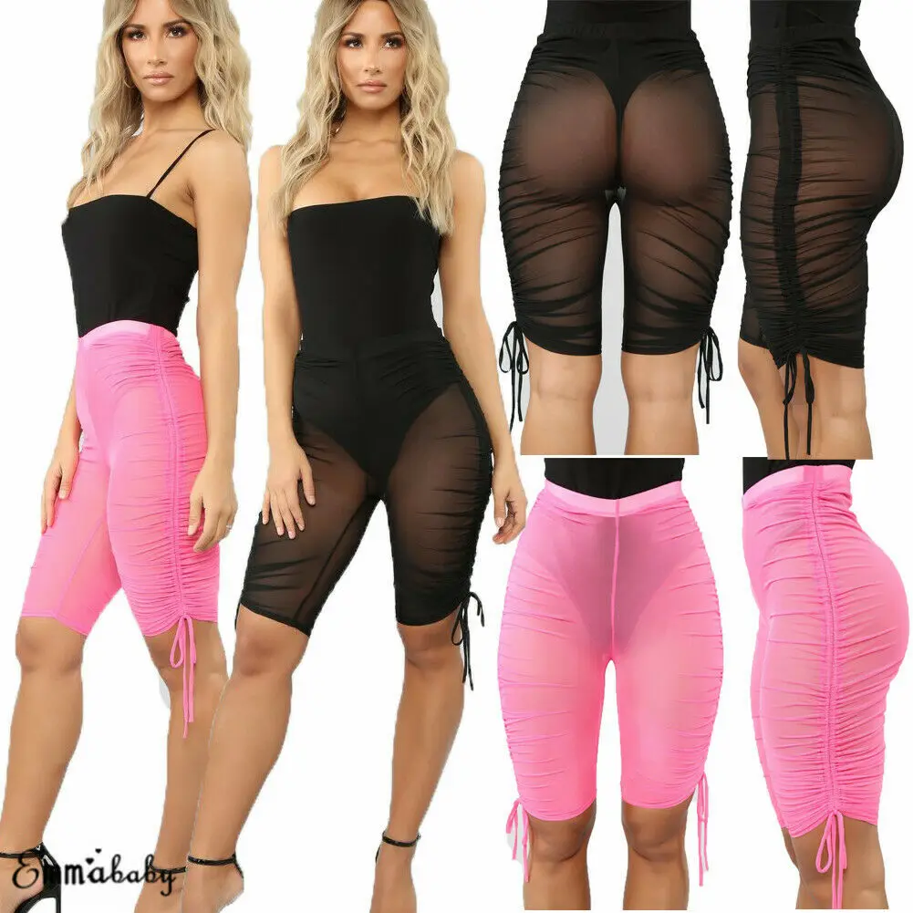 High Waist Women Beach Hot Shorts Beachwear Beach Mesh Cover Up Solid Color Women Swimwear Swimming Bahing Suit
High Waist Women Beach Hot Shorts Beachwear Beach Mesh Cover Up Solid Color Women Swimwear Swimming Bahing Suit