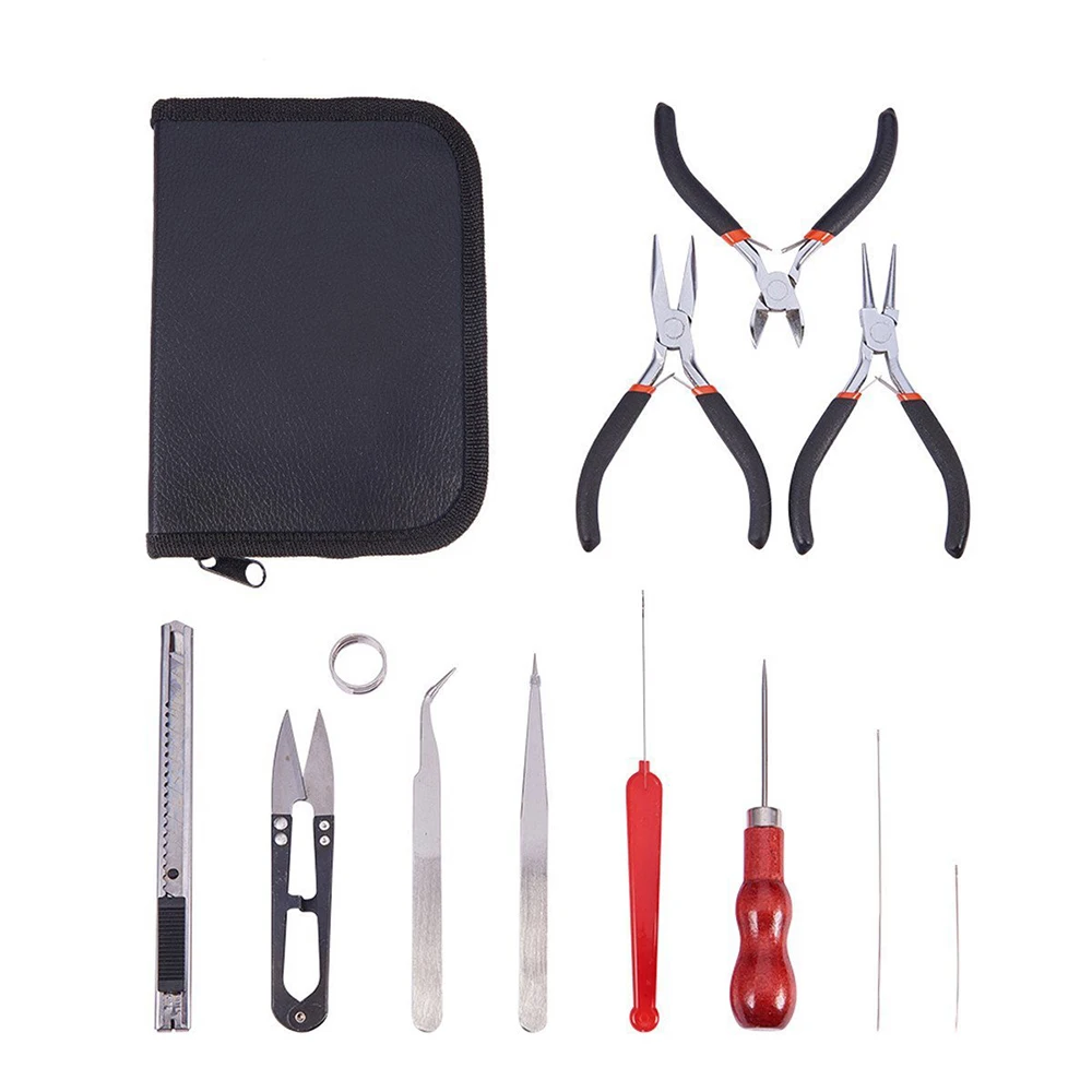 Needle Nose Pliers DIY Jewelry Tools Set with Storage Bag Multifunctional Hand Tool Sets
Needle Nose Pliers DIY Jewelry Tools Set with Storage Bag Multifunctional Hand Tool Sets