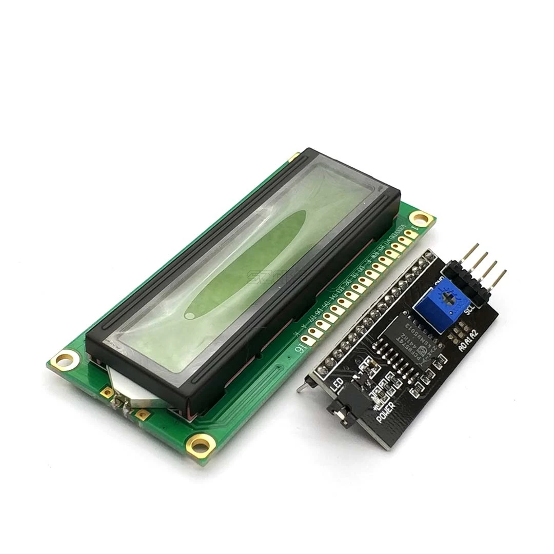 LCD Module Blue / Green Screen IIC/I2C 1602 For Uno 1602 LCD UNO R3 Mega2560 No Welding
LCD Module Blue / Green Screen IIC/I2C 1602 For Uno 1602 LCD UNO R3 Mega2560 No Welding