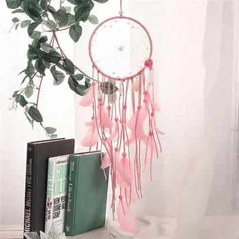 Pink Pearl Dreamcatcher Fashion Gift India Handmade Wind Chimes Hanging Pendant Dream Catcher Home Wall Art Decorations
Pink Pearl Dreamcatcher Fashion Gift India Handmade Wind Chimes Hanging Pendant Dream Catcher Home Wall Art Decorations