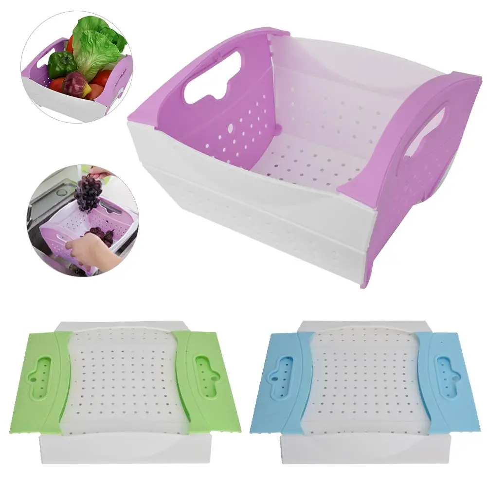 Reusable Fruit Vegetable Folding Wash Draining Basket Silicone Kitchen Strainer Colander Kitchen Storage Tools
Reusable Fruit Vegetable Folding Wash Draining Basket Silicone Kitchen Strainer Colander Kitchen Storage Tools