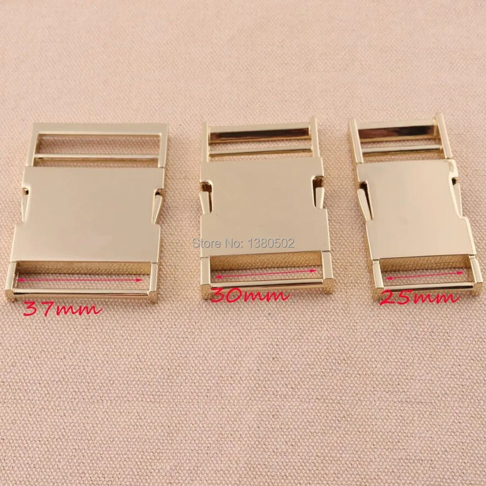 2Pcs/lot 25/30/37mm Gold Color Metal Quick Side Release Buckle seat Belt Buckles Bag Accessories
2Pcs/lot 25/30/37mm Gold Color Metal Quick Side Release Buckle seat Belt Buckles Bag Accessories