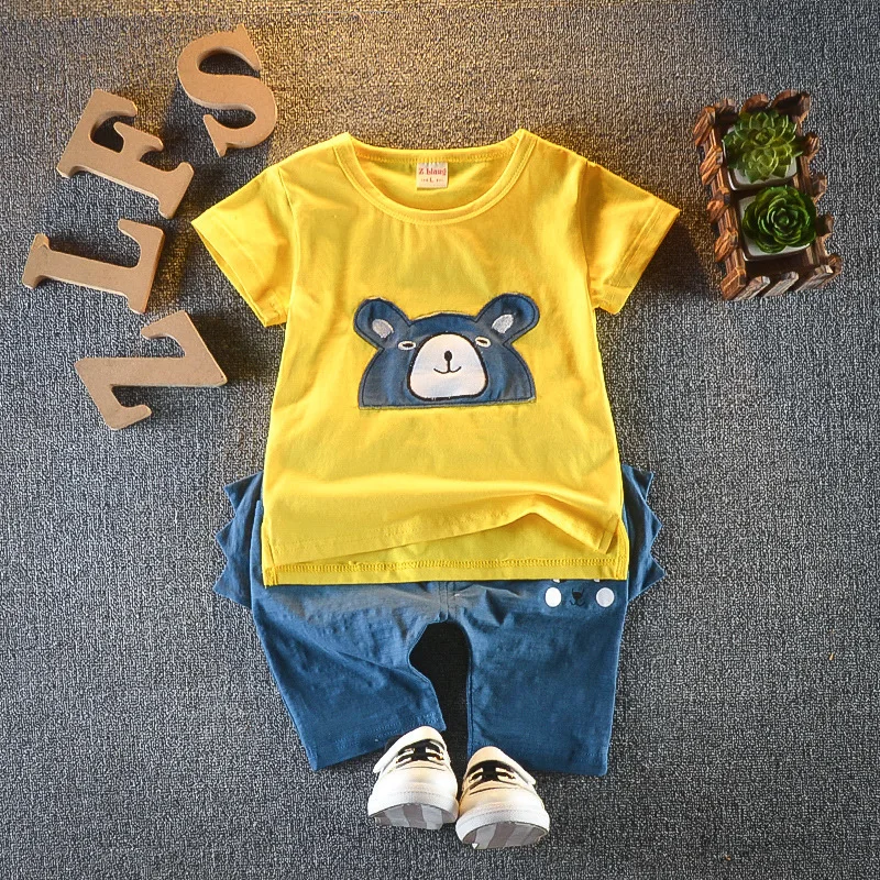 Summer Boys Girls Clothes Baby Fashion Cartoon T Shirt Shorts 2pcs/sets Infant Cotton Garment Kids Clothing Children Sport Suits
Summer Boys Girls Clothes Baby Fashion Cartoon T Shirt Shorts 2pcs/sets Infant Cotton Garment Kids Clothing Children Sport Suits