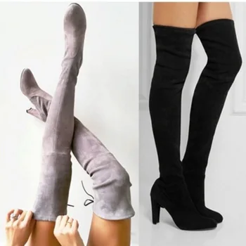 Women over-the-Knee Boots Heeled Chunky Heel L Knee Boots ladies high heels long boots fashion winter warming women heels shoes
Women over-the-Knee Boots Heeled Chunky Heel L Knee Boots ladies high heels long boots fashion winter warming women heels shoes