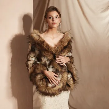 Vivian's Bridal Sexy Wool Shawls Warm Wedding Jacket Wrap Marten Hair Cony Hair Fur Artificial Wool Scarf Evening Dress Cape
Vivian's Bridal Sexy Wool Shawls Warm Wedding Jacket Wrap Marten Hair Cony Hair Fur Artificial Wool Scarf Evening Dress Cape
