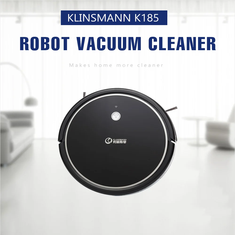 KLiNSMANN K185 Smart Vacuum Cleaner 1800 Pa Strong Suction Low Noise Dust Collector Aspirator WiFi Remote Control Robot Cleaner
KLiNSMANN K185 Smart Vacuum Cleaner 1800 Pa Strong Suction Low Noise Dust Collector Aspirator WiFi Remote Control Robot Cleaner