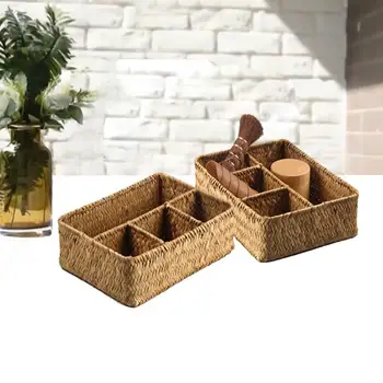 Handmade Seaweed Weaving Creative Home Debris Finishing Retro Straw Storage Box Decorative Lids Seagrass Wicker Shelves Woven Ba
Handmade Seaweed Weaving Creative Home Debris Finishing Retro Straw Storage Box Decorative Lids Seagrass Wicker Shelves Woven Ba