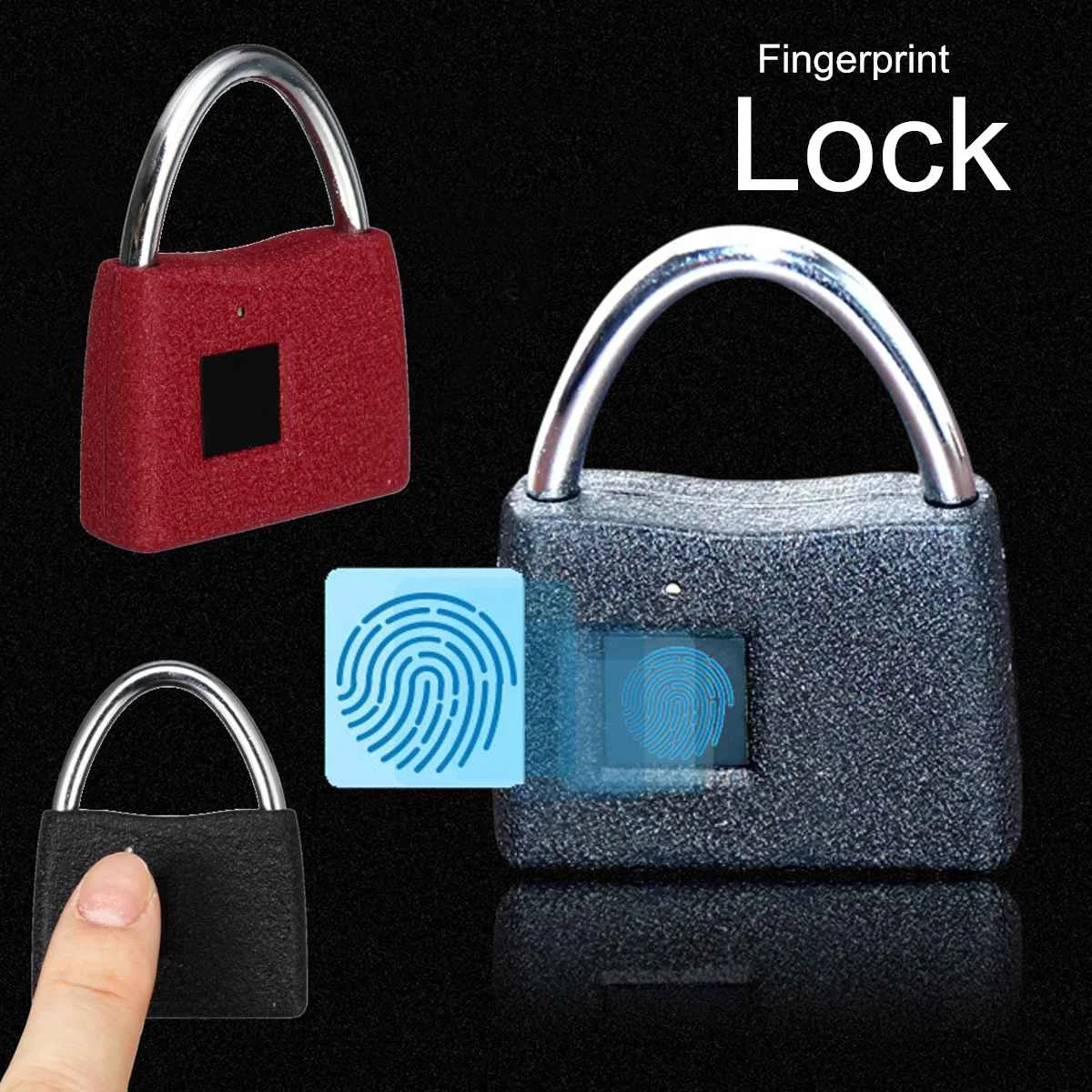 Smart Keyless Luggage Door Lock Anti Theft Fingerprint Security Padlock Portable Electric Lock Access Control 2 Colors
Smart Keyless Luggage Door Lock Anti Theft Fingerprint Security Padlock Portable Electric Lock Access Control 2 Colors