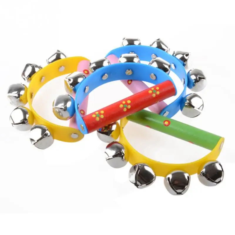 New 1Pcs Arrival Little Hand Held Tambourine Bell Metal Jingles Ball Percussion Musical Tambourine for Baby Children Gift
New 1Pcs Arrival Little Hand Held Tambourine Bell Metal Jingles Ball Percussion Musical Tambourine for Baby Children Gift