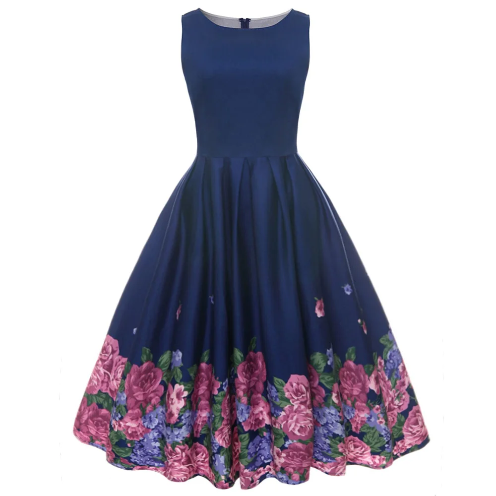 Joineles Tropical Fruit Print Retro Dress Round Neck Sleeveless Vintage Women Dress Party Vestidos De Festa 60s Rockabilly Dress
Joineles Tropical Fruit Print Retro Dress Round Neck Sleeveless Vintage Women Dress Party Vestidos De Festa 60s Rockabilly Dress