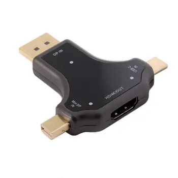 Zihan Displayport &USB-C & Mini DP 3in1 to HDMI Female Adapter Type C 4K 2K for MacBook Laptop PC
Zihan Displayport &USB-C & Mini DP 3in1 to HDMI Female Adapter Type C 4K 2K for MacBook Laptop PC