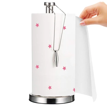 Paper Towel Holder Stainless Steel Paper Towel Holder with Non-Slip Mat Fits Standard and Jumbo-Sized Rolls for Kitchen Counte
Paper Towel Holder Stainless Steel Paper Towel Holder with Non-Slip Mat Fits Standard and Jumbo-Sized Rolls for Kitchen Counte
