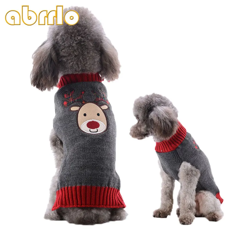 Abrrlo Christmas Reindeer Pet Dog Sweater For Autumn Winter Warm Knitting Crochet Dachshund Christmas Dog Clothes For Chihuahua
Abrrlo Christmas Reindeer Pet Dog Sweater For Autumn Winter Warm Knitting Crochet Dachshund Christmas Dog Clothes For Chihuahua