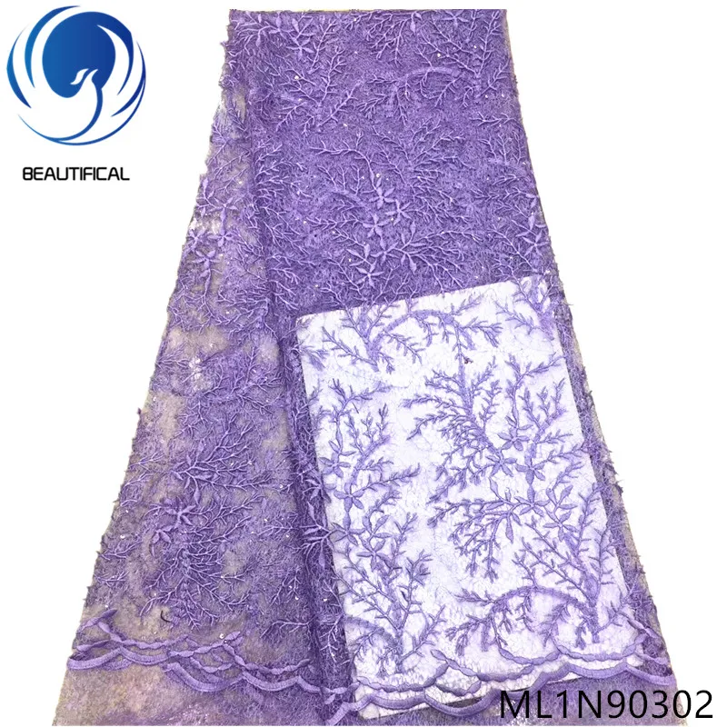Beautifical Purple nigerian fabrics net lace fabric with sequins New arrival nigerian lace fabric for women dress 5yards ML1N903
Beautifical Purple nigerian fabrics net lace fabric with sequins New arrival nigerian lace fabric for women dress 5yards ML1N903