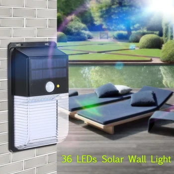 Solar Lamp 36 LEDs Solar Outdoor Garden Light Wall Light LED Solar Light PIR Motion Sensor Waterproof Pathway Yard Security
Solar Lamp 36 LEDs Solar Outdoor Garden Light Wall Light LED Solar Light PIR Motion Sensor Waterproof Pathway Yard Security