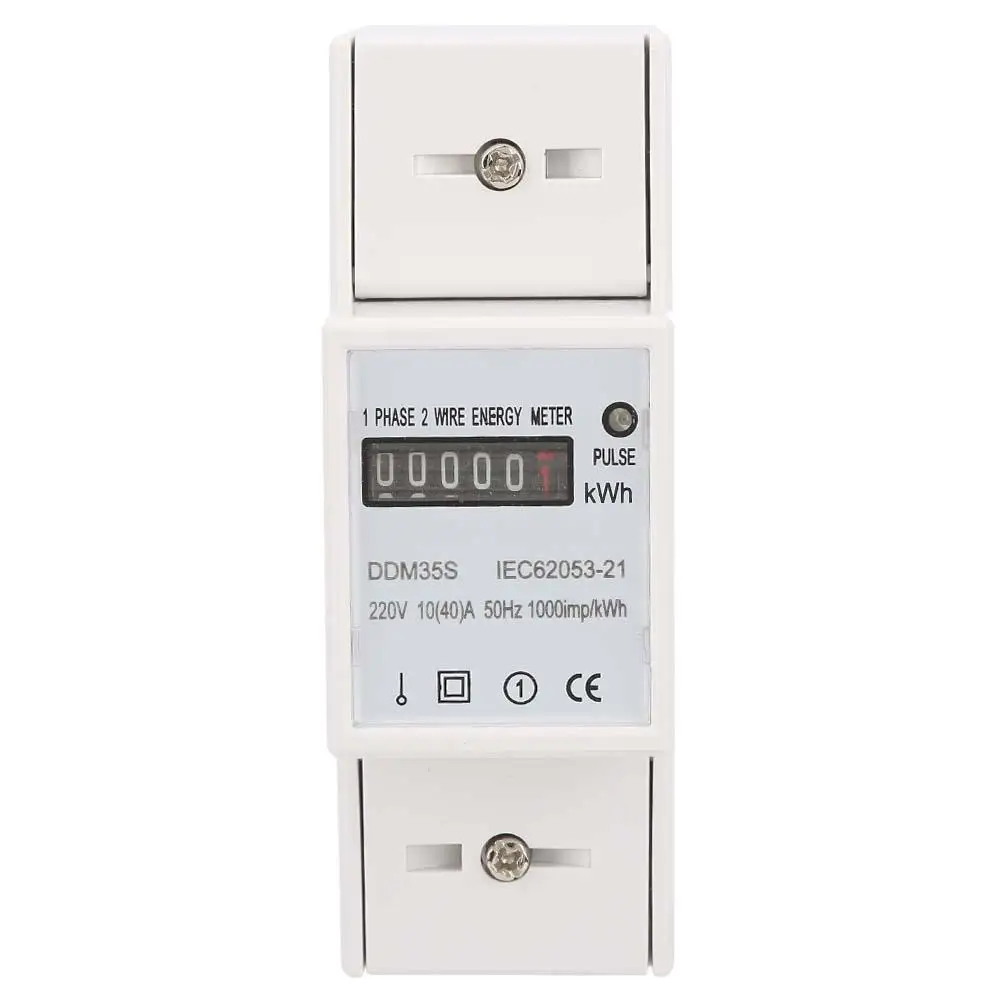 DDM35S Digital Energy Meter Single Phase 2P Din Rail Electricity Power Consumption Wattmeter Energy Meter 10-40A
DDM35S Digital Energy Meter Single Phase 2P Din Rail Electricity Power Consumption Wattmeter Energy Meter 10-40A