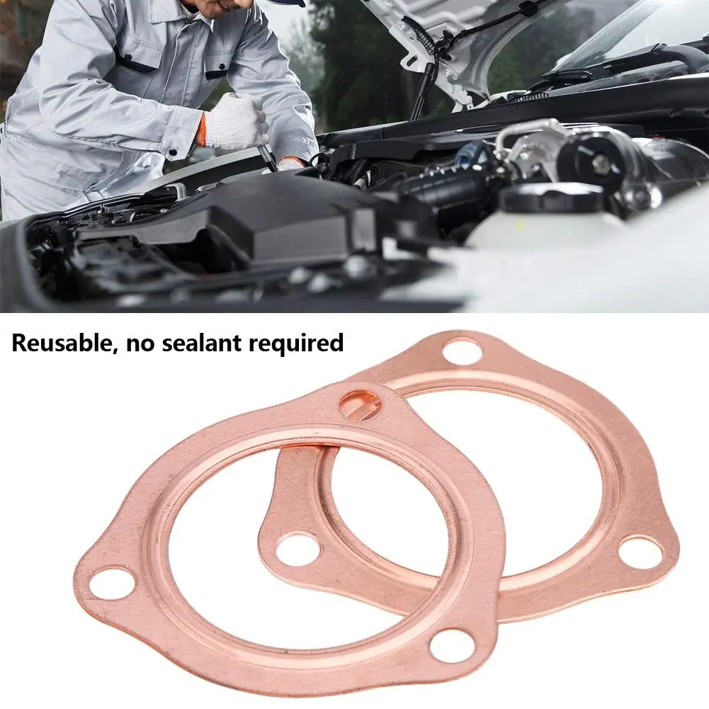 2pcs 2. 5inch Car Auto Copper Header Exhaust Collector Gaskets Reusable for SBC BBC 302 350 454
2pcs 2. 5inch Car Auto Copper Header Exhaust Collector Gaskets Reusable for SBC BBC 302 350 454