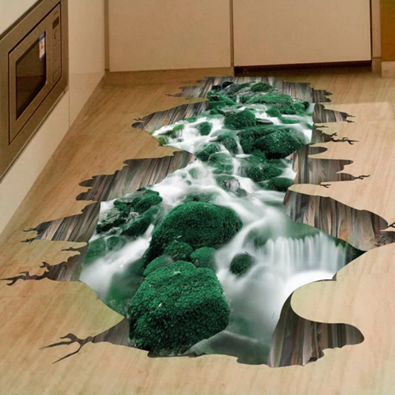 Floor Wall Sticker 3D Stream Removable Mural Decals Art For Bathroom Living Room Home Decoration Wallpaper
Floor Wall Sticker 3D Stream Removable Mural Decals Art For Bathroom Living Room Home Decoration Wallpaper