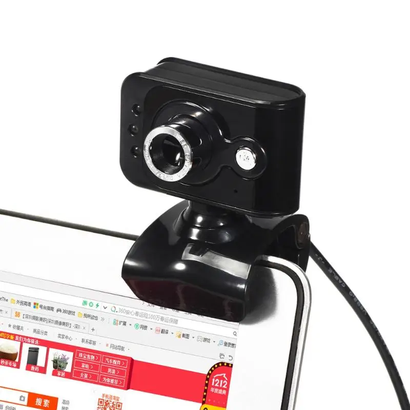 USB 2.0 High Definition Webcam Web Camera 360 Adjustable Focus 20MP 3 LED Clip-on WebCam Built-in MIC Microphone for PC Compute
USB 2.0 High Definition Webcam Web Camera 360 Adjustable Focus 20MP 3 LED Clip-on WebCam Built-in MIC Microphone for PC Compute