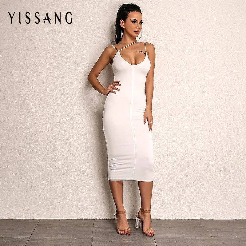 Yissang Sexy Spaghetti Strap Dress Vestidos Women Sleeveless Backless 2 Layer Midi Dresses Party Prom White Dress
Yissang Sexy Spaghetti Strap Dress Vestidos Women Sleeveless Backless 2 Layer Midi Dresses Party Prom White Dress