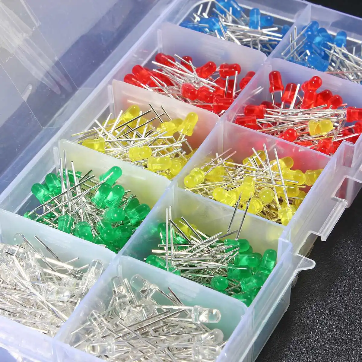 500Pcs 3mm Ultra Bright LED Lights Lamp Emitting Diodes Assortment Component Kit Convenient for DIY Electric Unit Diode Kits
500Pcs 3mm Ultra Bright LED Lights Lamp Emitting Diodes Assortment Component Kit Convenient for DIY Electric Unit Diode Kits
