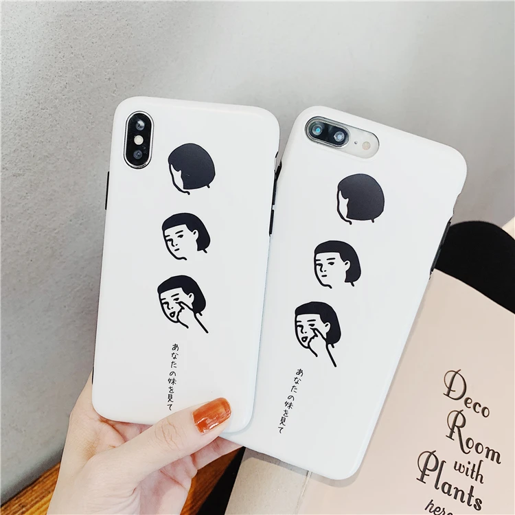 Fashion Whimsy Cute Face Case For iPhone X 6 6S 7 8 Plus XR XS MAX IMD Soft Full Body Couples Phone Back Cover Case Shell Coque
Fashion Whimsy Cute Face Case For iPhone X 6 6S 7 8 Plus XR XS MAX IMD Soft Full Body Couples Phone Back Cover Case Shell Coque
