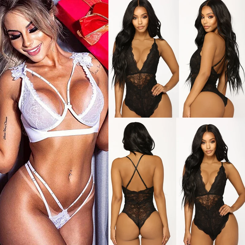 Women Lace Sexy Lingerie Set Suit Bandage V Neck Underwear Nightwear Babydoll One Piece Bodysuit
Women Lace Sexy Lingerie Set Suit Bandage V Neck Underwear Nightwear Babydoll One Piece Bodysuit