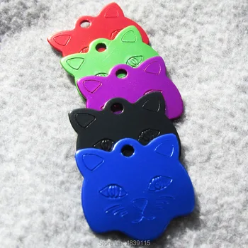 100pcs/lot Aluminum Alloy Cat-face Shaped Blank Pet Cat ID Tags Cat Pendants Wholesale
100pcs/lot Aluminum Alloy Cat-face Shaped Blank Pet Cat ID Tags Cat Pendants Wholesale
