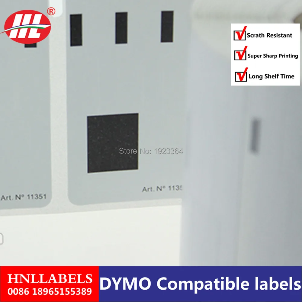 Dymo Compatible Labels 11351 jewelry labels Thermal paper 54mm x 11mm LabelWriter Turbo SLP Etiketten 
Dymo Compatible Labels 11351 jewelry labels Thermal paper 54mm x 11mm LabelWriter Turbo SLP Etiketten