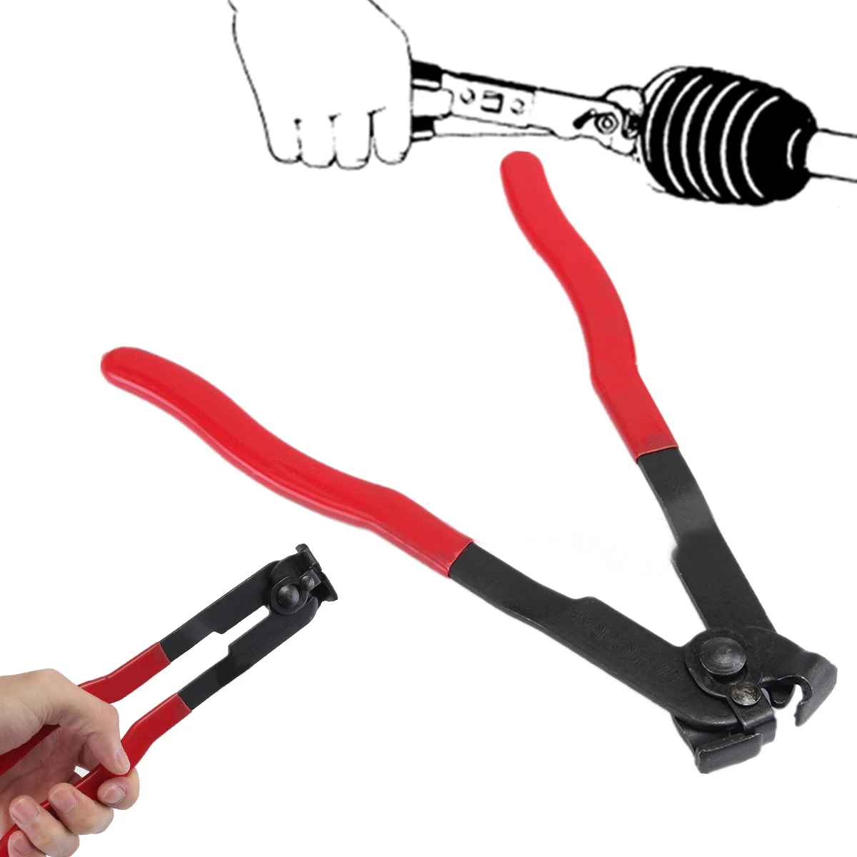 Strong Durable Mayitr Clamp Pliers Ear Type CV Joint Boot Plier Installer Tool For Waterpumps Fuel Coolant Hose Pipe 238*38mm
Strong Durable Mayitr Clamp Pliers Ear Type CV Joint Boot Plier Installer Tool For Waterpumps Fuel Coolant Hose Pipe 238*38mm