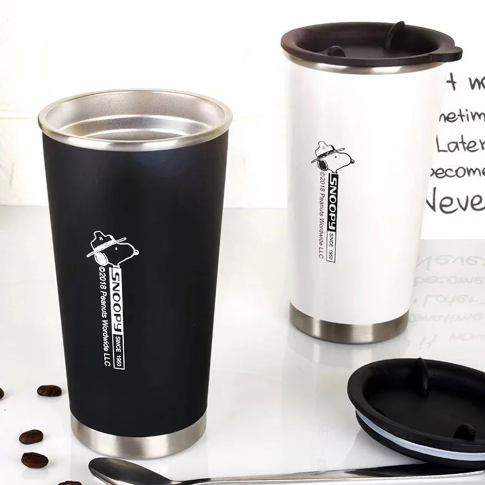 SNOOPY 400ml Vacuum Cup Stainless Steel Office Outdoor Coffee Bottle Thermal Insulation Flask Business Portable Drinkware
SNOOPY 400ml Vacuum Cup Stainless Steel Office Outdoor Coffee Bottle Thermal Insulation Flask Business Portable Drinkware