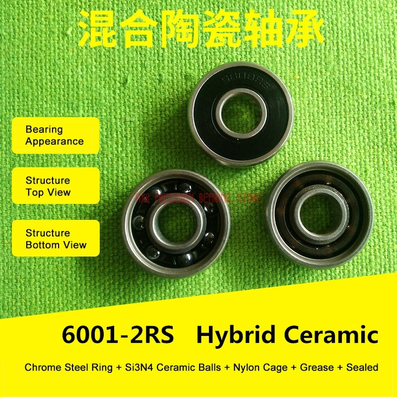 6001 Hybrid Ceramic Bearing 12x28x8 Mm Abec-1 ( 1 Pc ) Bicycle Bottom Brackets & Spares 6001rs Si3n4 Ball Bearings
6001 Hybrid Ceramic Bearing 12x28x8 Mm Abec-1 ( 1 Pc ) Bicycle Bottom Brackets & Spares 6001rs Si3n4 Ball Bearings