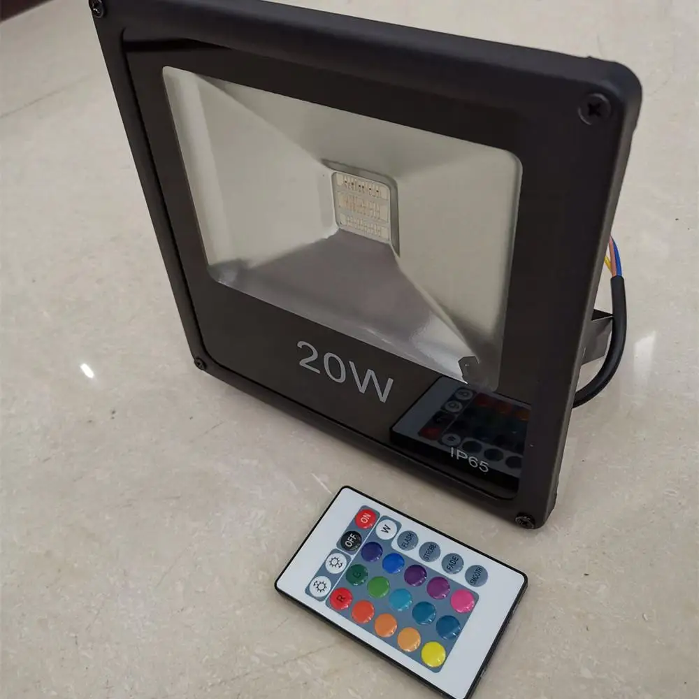 Remote Control RGB Led Floodlight 20W Outdoor Spotlight Flood Light 85-265V Waterproof IP65 Professional Lighting Lamp
Remote Control RGB Led Floodlight 20W Outdoor Spotlight Flood Light 85-265V Waterproof IP65 Professional Lighting Lamp