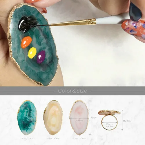 1 Pc Resin Stone Color nail art Ring Palette Finger Ring Plate Acrylic UV Gel Polish Cream Foundation Mixing Nail Art Equipment
1 Pc Resin Stone Color nail art Ring Palette Finger Ring Plate Acrylic UV Gel Polish Cream Foundation Mixing Nail Art Equipment