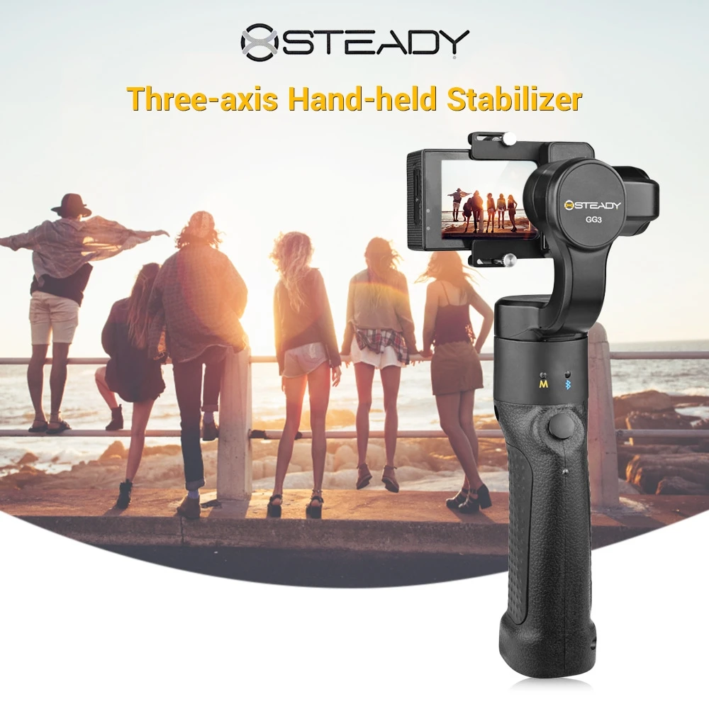 Xsteady Three-Axis Hand-Held Stand Sports Camera Stabilizer Bluetooth 4.0 For Sony RX0, GoPro Hero3/4/5/6, Xiao Yi 4K/4K+, SJCAM
Xsteady Three-Axis Hand-Held Stand Sports Camera Stabilizer Bluetooth 4.0 For Sony RX0, GoPro Hero3/4/5/6, Xiao Yi 4K/4K+, SJCAM