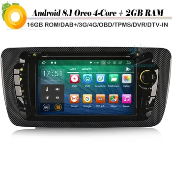 Quad Core Android 8.1 Autoradio DAB+ WiFi 4G GPS OBD TNT Bluetooth Radio CD Car Multimedia Player for SEAT IBIZA 2009-2013
Quad Core Android 8.1 Autoradio DAB+ WiFi 4G GPS OBD TNT Bluetooth Radio CD Car Multimedia Player for SEAT IBIZA 2009-2013