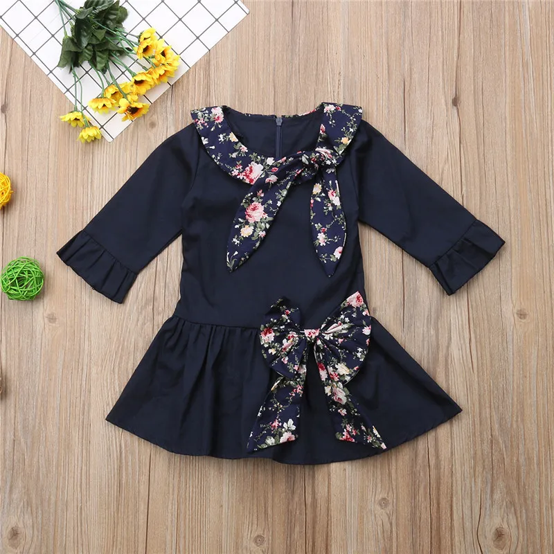 Autumn Long Sleeve Navy Blue Bownot Pageant Party Wedding Girl Dresses Cotton Newborn Toddler Kids Baby Girls Princess Dress
Autumn Long Sleeve Navy Blue Bownot Pageant Party Wedding Girl Dresses Cotton Newborn Toddler Kids Baby Girls Princess Dress