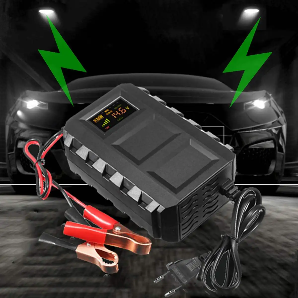 Intelligent Automobile Battery Lead Acid Battery Charger With Protect Function Full Automatic Smart Fast Power Charging Adapter
Intelligent Automobile Battery Lead Acid Battery Charger With Protect Function Full Automatic Smart Fast Power Charging Adapter