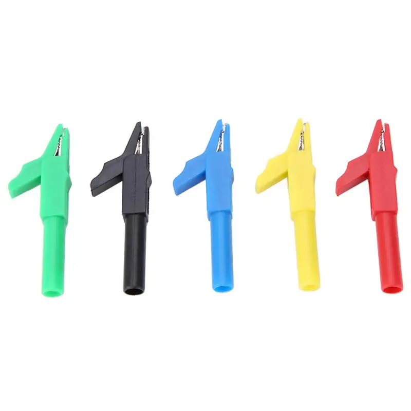 P2007 5Pcs/Lot Fully Insulated Plug-in Alligator Clips 15A300V for 4mm Banana Plug Insulated PA Fully Wrapped Alligator Clips
P2007 5Pcs/Lot Fully Insulated Plug-in Alligator Clips 15A300V for 4mm Banana Plug Insulated PA Fully Wrapped Alligator Clips