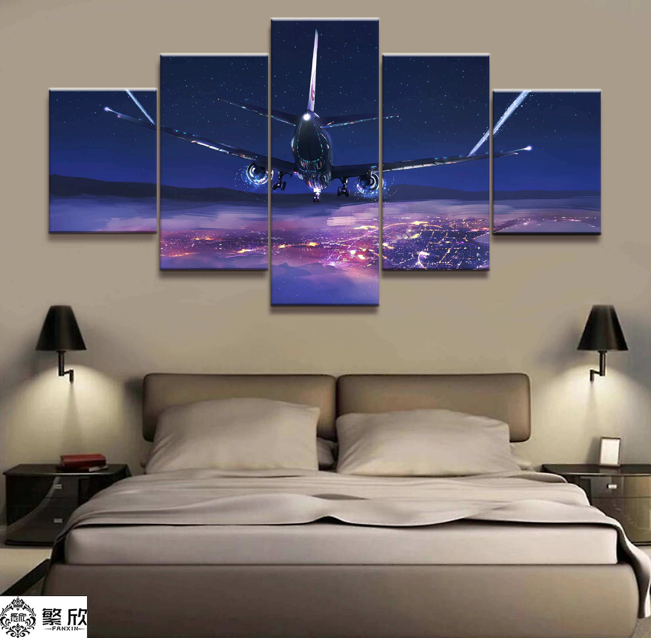 5 Piece Aircraft and Urban Nightscape Scenery Poster Paintings on Canvas Fort Cartoon Nite Wall Pictures Decor Canvas Wholesale
5 Piece Aircraft and Urban Nightscape Scenery Poster Paintings on Canvas Fort Cartoon Nite Wall Pictures Decor Canvas Wholesale