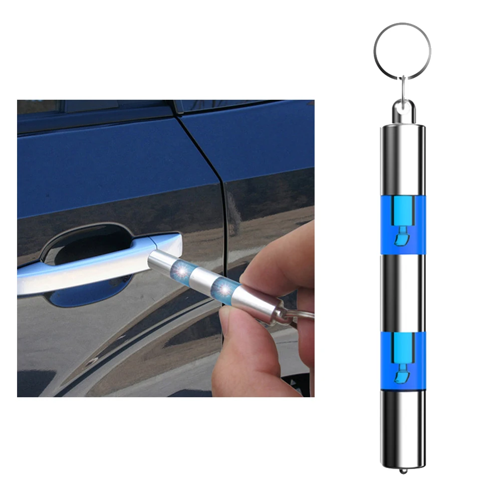 

1pc Aluminium Alloy Keychain Keyring Anti-Static Quick Static Release Key Ring Chain Holder Keyrings Keychains Hanging Pedant