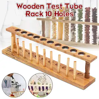 10 Holes Test Tube Rack Laborator Testing Tubes Clip Holder Stand Shelf Dropper Wood With 10 Stand Sticks Lab Supplies
10 Holes Test Tube Rack Laborator Testing Tubes Clip Holder Stand Shelf Dropper Wood With 10 Stand Sticks Lab Supplies