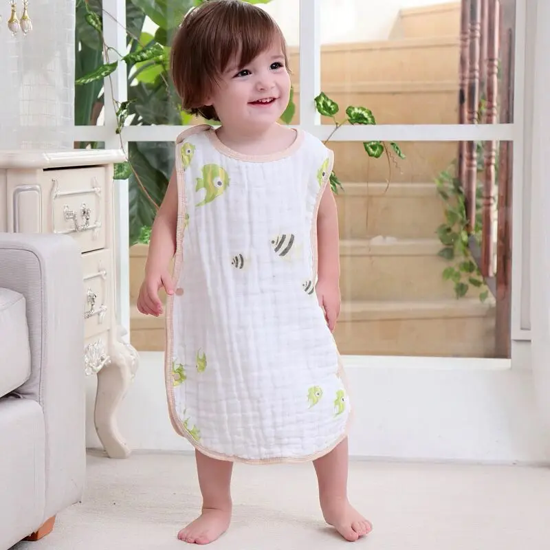 New style purified cotton Six layer gauze baby sleeping bag Kick proof quilt Breathable cotton Sleeveless Sleepsacks Summer
New style purified cotton Six layer gauze baby sleeping bag Kick proof quilt Breathable cotton Sleeveless Sleepsacks Summer