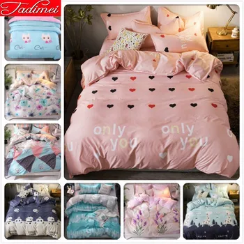 Pink Duvet Cover Couple Double Adult Kids Soft Cotton 3/4 Pcs Bedding Set Bed Linen Single Full Queen King Size 150x200 180x220
Pink Duvet Cover Couple Double Adult Kids Soft Cotton 3/4 Pcs Bedding Set Bed Linen Single Full Queen King Size 150x200 180x220